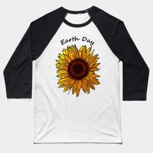 Sunflower for Eco Earth Day Baseball T-Shirt